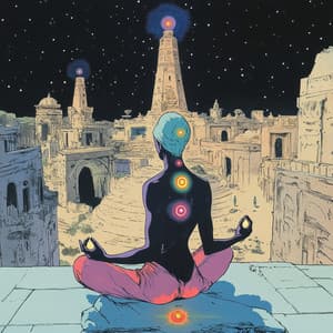 Cascada de Estrellas: Un Descanso Reluciente en la Música Celeste - Meditaciónessa