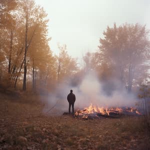 Retiro Relajante Al Resplandor Del Fuego: Ritmo Del Conjunto De Las Brasas - Bosque ambiental