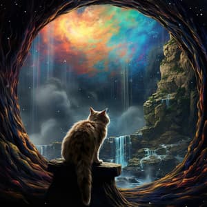 Melodic Whiskers: Music Fire Bonfire for Cats - Upbeat Background Music