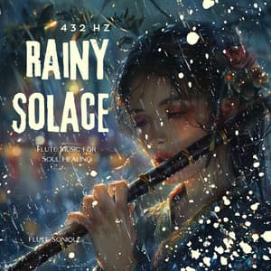 432 Hz Rainy Solace: Flute Music for Soul Healing - Flute Sonique