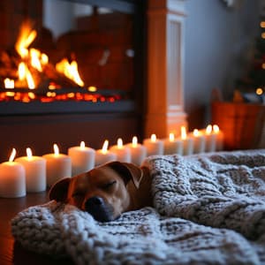 Latidos Binaurales De Llamas Cálidas Para La Relajación Del Perro - Música Calmante para Cachorros