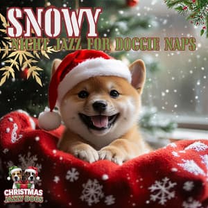 Snowy Night Jazz for Doggie Naps - Christmas Jazzy Dogs