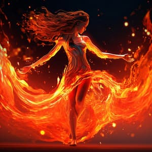 Firelight Serenity: Symphony of Blazing Beauty - Climate Hive
