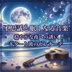 Music and sleepy music. Invitation to a calm night: Serenade of guitar and waves - Baby Music 335
