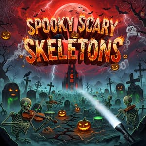 Eerie Halloween Atmosphere - Spooky Scary Skeletons