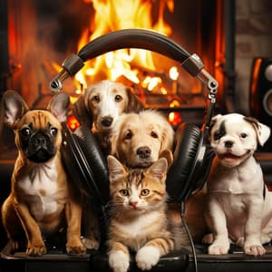 Pets in the Firelight: Calming Music - Christian Music Experience