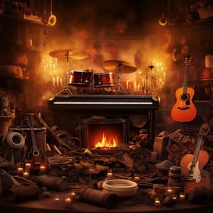 Relaxing Fire: Warmth and Serenity Melodies - Afternoon Chill Out