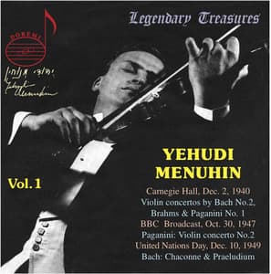 Yehudi Menuhin, Vol. 1: 1940 Carnegie Hall Concert - Yehudi Menuhin