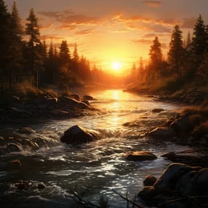 Mindful River Moments: Soothing Meditation Sounds - Meditation Hz