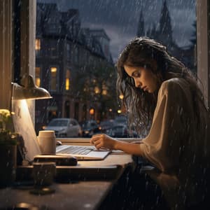 Enfoque Del Piano Lluvioso En La Claridad Interior - Lluvia de Abril