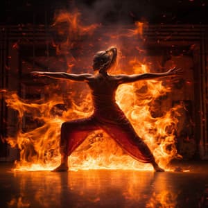 Fire Rhapsody: Yoga Flame Serenity - Cleaning Music