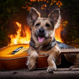 Fireside Tails for Dogs: Calm Guitar Sounds - Calm Music