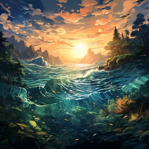 Serenidad Felina Del Agua: Música Ambiental De Agua Para La Meditación De Gatos - Acústicamente