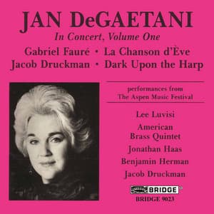 Jan DeGaetani in Concert, Vol. 1 - Jan DeGaetani