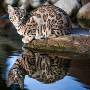 Binaural Mindfulness: Reflective Water Ambience for Cat's Peace - Water FX