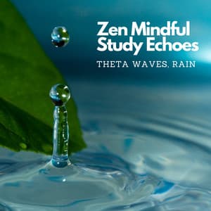 Zen Mindful Study Echoes: Theta Waves, Rain - Music for Reading