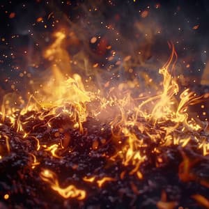 Calm Fire Chill: Soothing Relaxation Flames - Upsilon