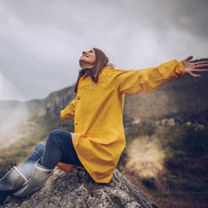 Reflective Rain Relaxation: Binaural Mindful Journey Delight - Rain Storm Sounds