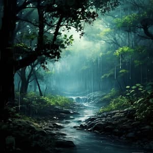 Raindrops in the Forest: Streamside Tranquility - Naturally Recurring