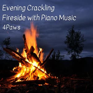 4paws: Evening Crackling Fireside with Piano Music - One Hour Yoga Music