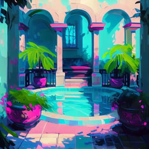 Nightime Lotus Bloom - Sauna Spa Paradise