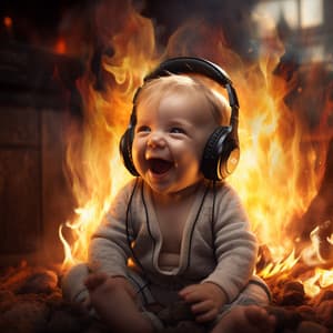 Binaural Fire Baby: Gentle Spark Melodies - Music Box Lullaby