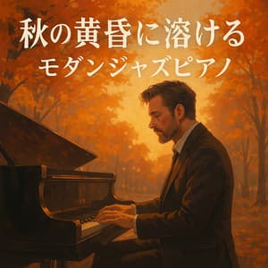 Modern Jazz Piano Melting into Autumn Twilight - Healing Relaxing BGM Channel 335