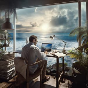 Work Seas: Ocean Productivity Tune - Soft Dinner Music