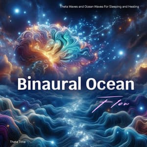 Binaural Ocean Flow - Theta Waves and Ocean Waves For Sleeping and Healing - Theta Time