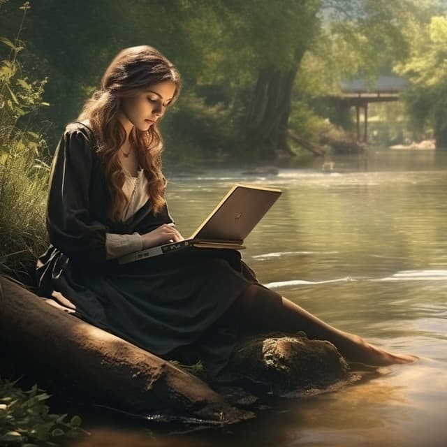 Riverside Scholarly: Melodies Water's Serenity - Pure Nature Noises