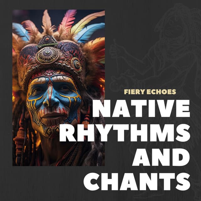 Fiery Echoes: Tribal Beats and Flames - Native Rhythms and Chants