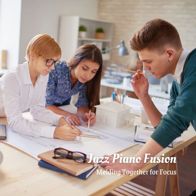 Jazz Piano Fusion: Melding Together for Focus - Coffee Shop Music