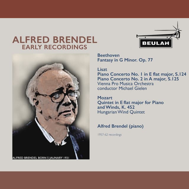 Alfred Brendel Early Recordings - Alfred Brendel