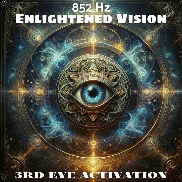 Enlightened Vision: 852 Hz Pure Tone Meditation Music For Third Eye Chakra Activation - Binaural Sleep Brainwave Beats