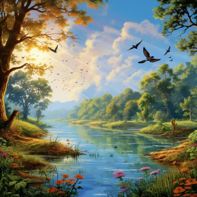 Riverside Tranquility: Binaural Waves - In The River (Sound FX)