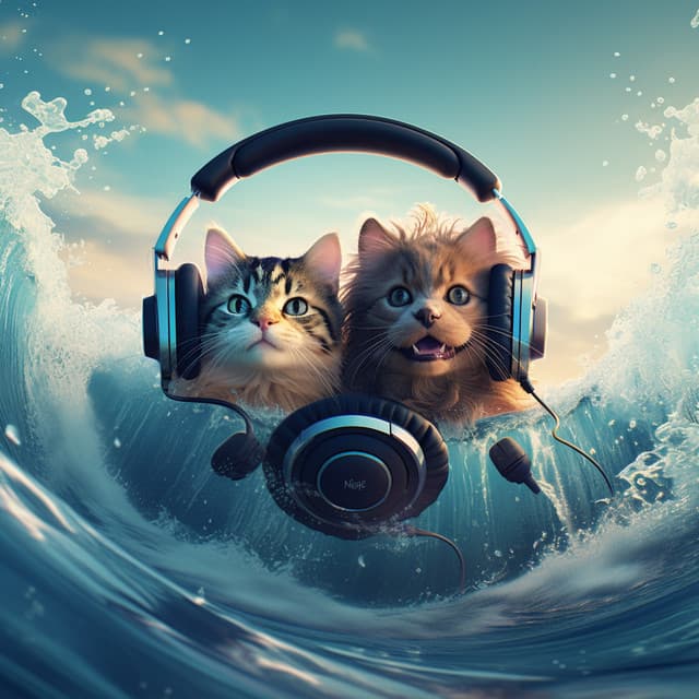 Pets Ocean Echoes: Binaural Soothing Vibes - Music for Pets Library