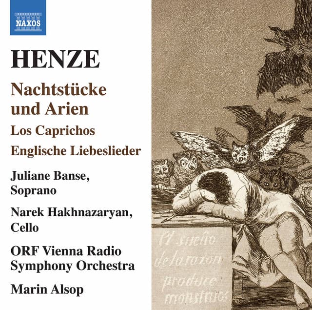 Henze: Nachtstücke und Arien, Los caprichos & Englische Liebeslieder - Hans Werner Henze