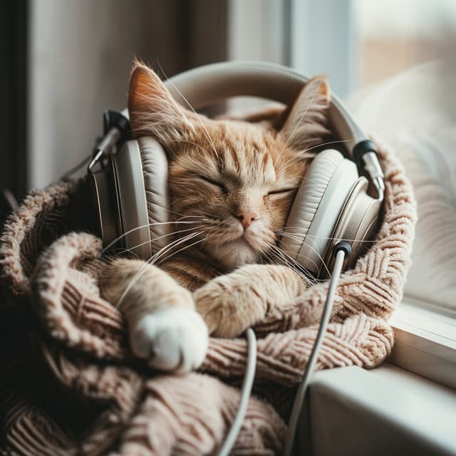 Lofi Cat Naps: Soft Feline Harmonies - Relaxing Night Lofi