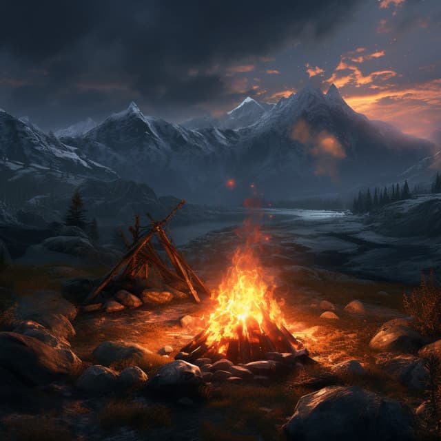 Cat's Cozy Fire: Relaxing Ambient Sounds - Relaxing Musk Ox