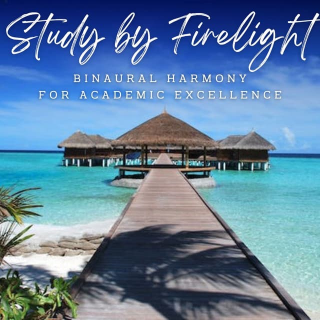 Ambient Study by Firelight: Binaural Harmony for Academic Excellence - Sacred Solfeggio Frequencies