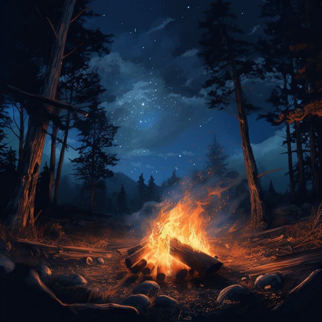 Windy Night with Campfire Serenity - Relaxxium