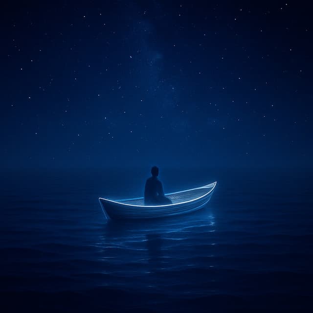 10PM Water Journeys: A Drift Through Still Waters - Sea Waves Sounds