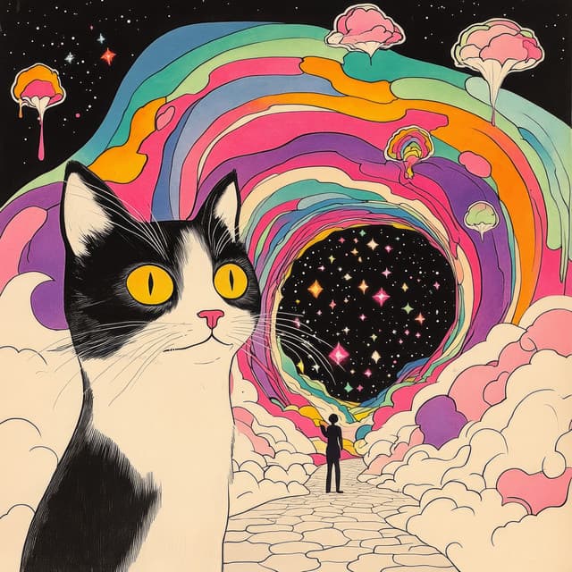 豪華な眠り: ブラウンノイズの中の猫 - Cat Music Hour