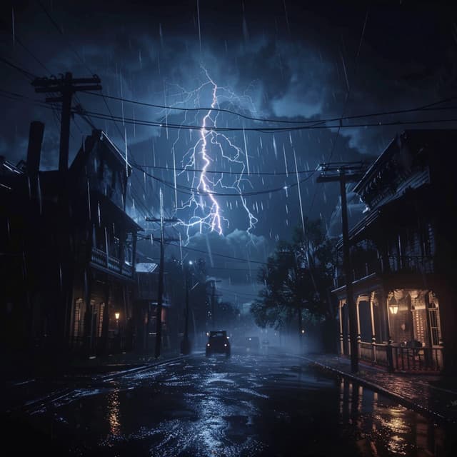 Serene Storms: Chill Rain and Soft Thunder Ambiance - Dawn River