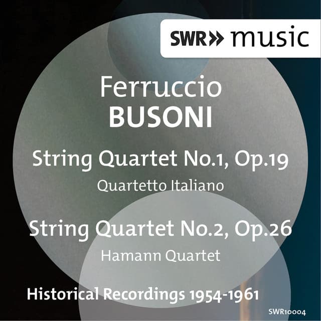 Busoni: String Quartets Nos. 1 & 2 - Ferruccio Busoni