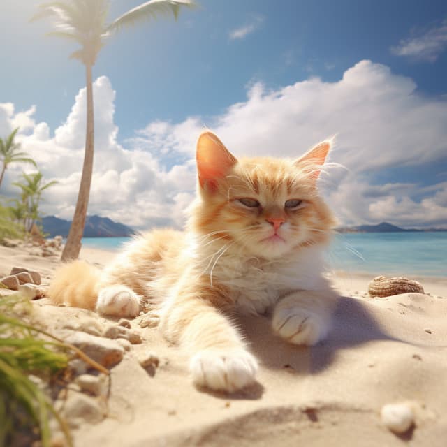 Siestas Felinas De Ensueño En La Orilla: Armonía Oceánica - Ruidos de la Naturaleza