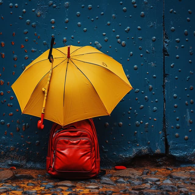 Rainy Study Symphony: Study's Melodic Rainy Research - Delta Pure Waves