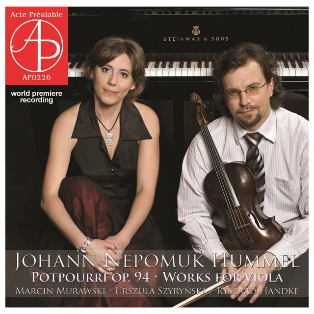 Hummel: Potpourri Op. 94 • Works for Viola - Johann Nepomuk Hummel
