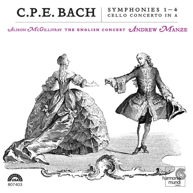 C.P.E.Bach: Symphonies 1-4, Cello Concerto in A - Carl Philipp Emanuel Bach