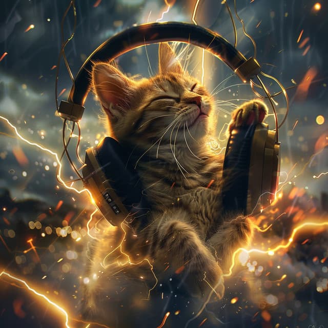 Feline Thunder: Gentle Music for Cats - Cat Music Jukebox